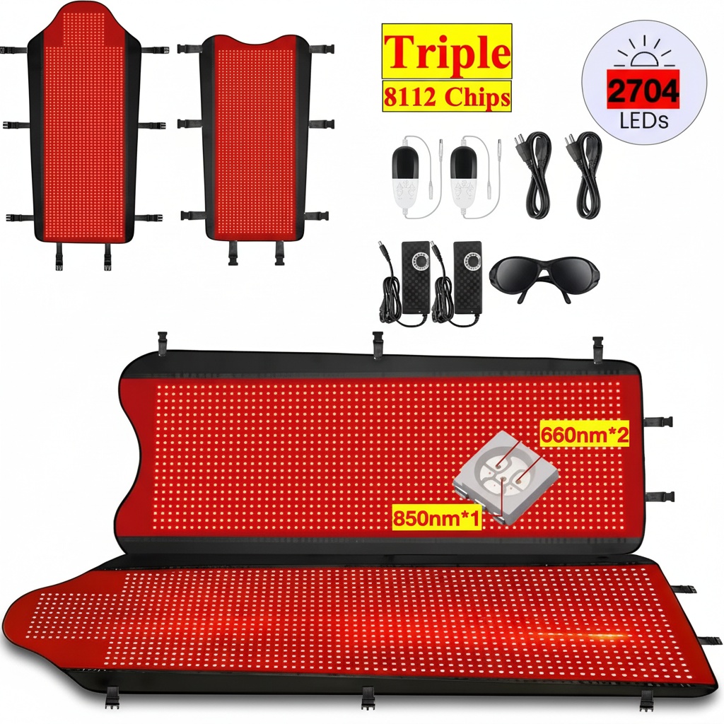 Red Light Therapy Mat Full Body - Tappetino per Terapia a Luce Rossa,