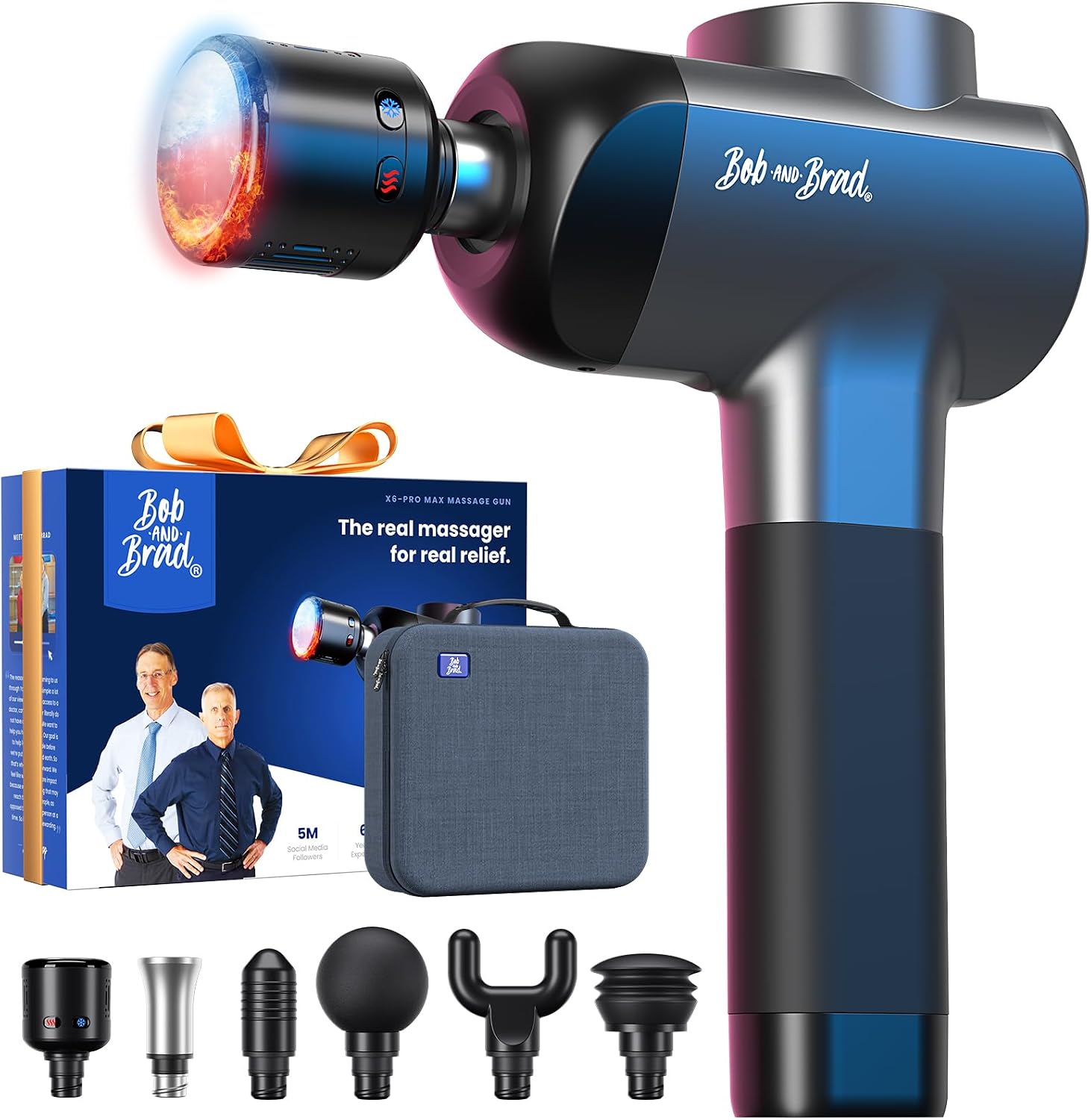 Massage Gun Percussion Deep Tissue - BOB AND BRAD X6 Pro Max