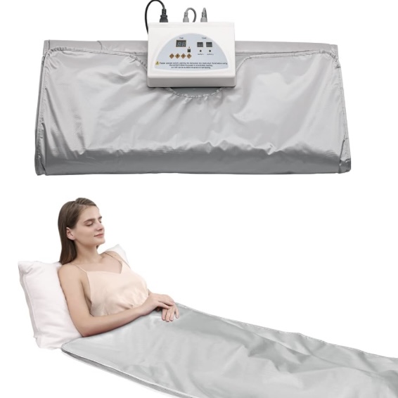 Infrared Sauna Blanket Portable - Coperta Sauna a Doppio Controllo, Telo