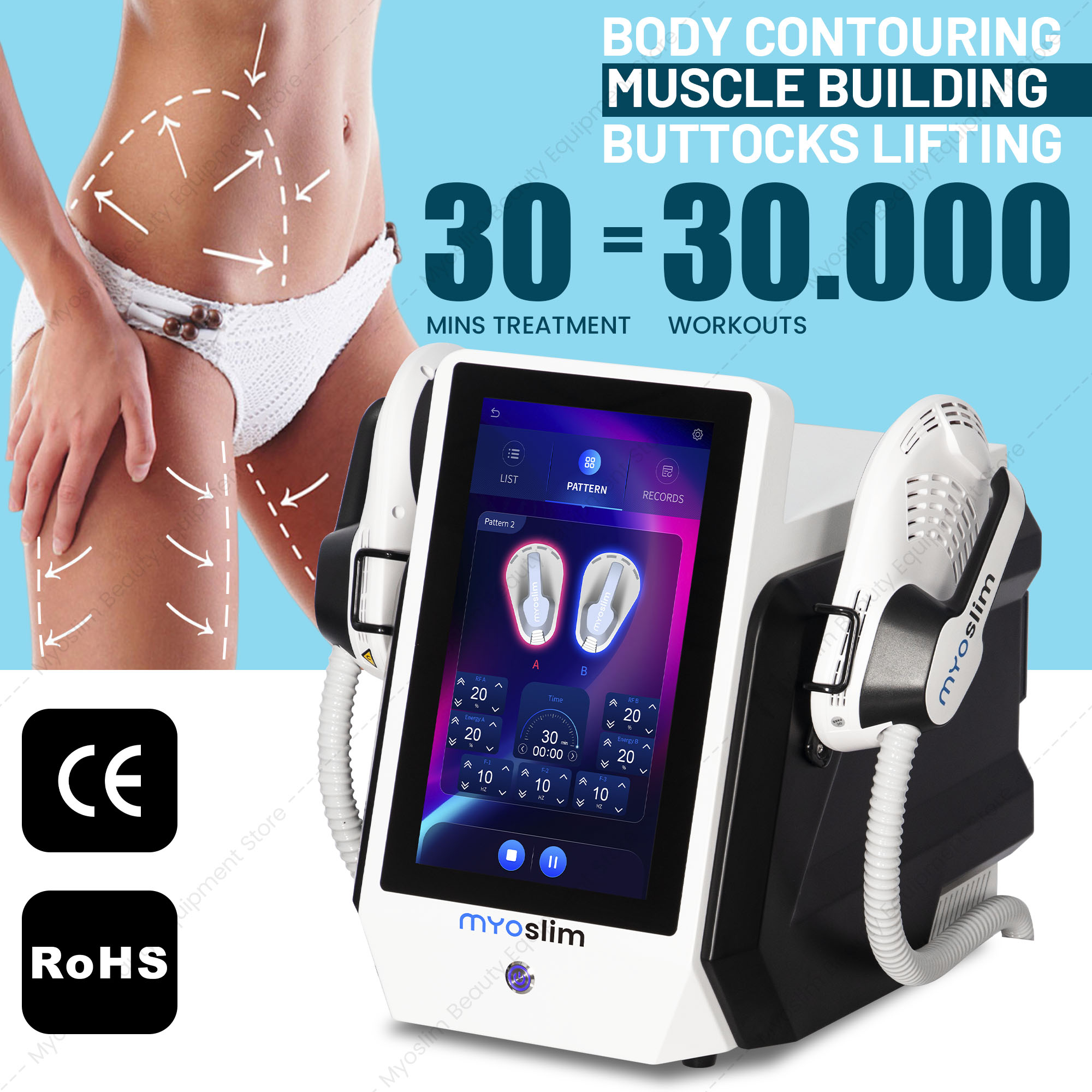 MYOslim 6500W 15Tesla Macchina - Ems Muscle Stimulator Body recensione e prezzo