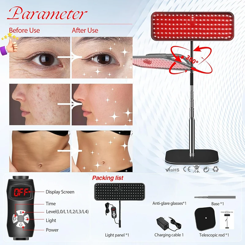 Pannello di luce vicino a infr - Red Light Therapy Mat Full Body recensione e prezzo